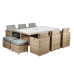 Wentworth Cube Dining Set - 10 Seater